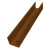 Стойка жалюзи Milan Slim 0,45 Print-double Elite Golden Wood (1,8м) Центр Кровли