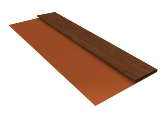 картинка Планка стартовая БХ new 0,45 Print Elite Rowan TwinColor (2м) Центр Кровли