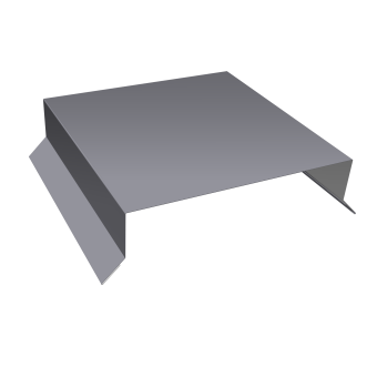 картинка Парапетная крышка прямая 150мм 0,45 Drap TX RAL 7004 сигнальный серый (2м) Центр Кровли