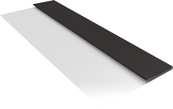 картинка Планка стартовая Блок-хаус новый Grand Line 0,5 GreenCoat Pural БТ матовый RR 32 темно-коричневый (RAL 8019 серо-коричневый) (2м) Центр Кровли