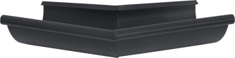 картинка Угол желоба внешний 135 гр 125 мм Matte PU RAL 7024 Центр Кровли