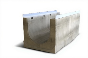 картинка Лоток водоотводный бетонный Aquastok Optima 300 №10/0 (Н-500) (2230210) Центр Кровли