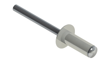 картинка Заклёпка вытяжная Daxmer 4,8х12 RAL 9002 (500 шт) сталь/сталь Центр Кровли