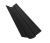 Планка ендовы верхней фигурной 70x70 0,5 Velur X RAL 9005 черный (3м) Центр Кровли