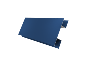 картинка Планка H-образная БХ new 0,4 PE с пленкой RAL 5005 сигнальный синий (2м) Центр Кровли
