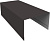 Крышка для забора из сайдинга Блок-хаус новый Grand Line 0,5 GreenCoat Pural БТ матовый RR 32 темно-коричневый (RAL 8019 серо-коричневый) (2,5м) Центр Кровли