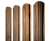 Штакетник Полукруглый Slim фигурный 0,45 Print Premium Pine Wood Fresh Центр Кровли