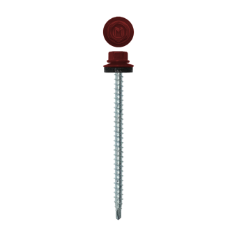 картинка Саморез кровельный Daxmer 4,8х80 (100шт) сверло №1 RAL 3011 Центр Кровли