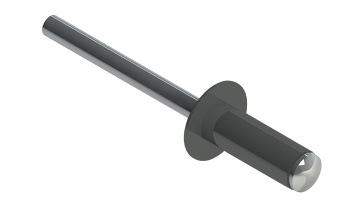 картинка Заклёпка вытяжная Daxmer 5,0х10 RAL 7005 (250шт) нерж/нерж Центр Кровли