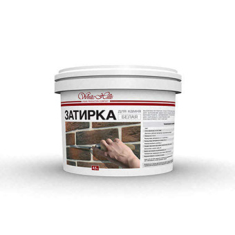 картинка БЕЛАЯ затирка WHITE HILLS, (ведро, 4,5 кг) Центр Кровли