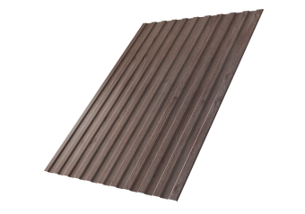 картинка Профнастил С8A v02 Grand Line 0,45 Print Elite с пленкой White Wood TwinColor Центр Кровли