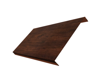 картинка Ламель обратная 200 забора жалюзи Texas 0,45 Print Premium с пленкой Cherry Wood Dark FTC Центр Кровли