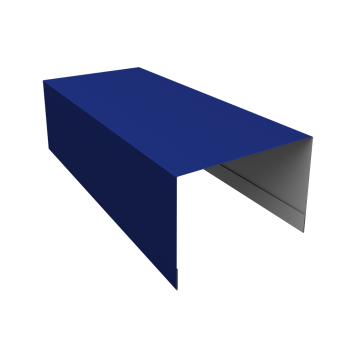 картинка Крышка для забора из сайдинга ЭкоБрус 0,45 PE RAL 5002 ультрамариново-синий (2,5м) Центр Кровли