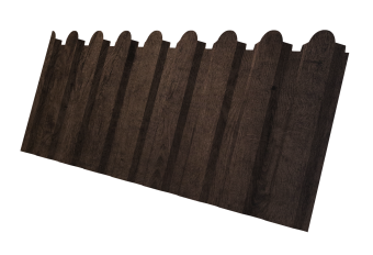 картинка Профнастил С20A фигурный 0,45 Print Elite Antique Wood TwinColor Центр Кровли