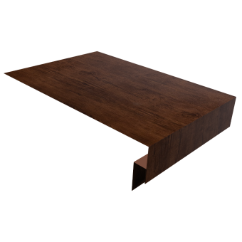 картинка Планка околооконная сложная 250х50х18 (j-фаска) 0,45 Print Premium Cherry Wood Fresh TwinColor (3м) Центр Кровли