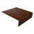 Планка околооконная простая 200х50 0,4 Print Premium Cherry Wood Fresh TwinColor (2м) Центр Кровли