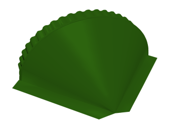 фото Заглушка малая конусная 0,45 PE RAL 6002 лиственно-зеленый Центр Кровли картинка Заглушка малая конусная 0,45 PE RAL 6002 лиственно-зеленый Центр Кровли