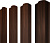 Штакетник М-образный B фигурный Grand Line 0,45 Print Elite Choco Wood TwinColor Центр Кровли