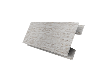 картинка Планка H-образная Экобрус 0,45 Print Elite Snow Wood TwinColor (3м) Центр Кровли