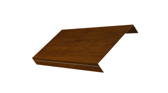картинка Ламель обратная 150 забора жалюзи Texas 0,45 Print-Double Premium с пленкой Golden Wood Intense F Центр Кровли
