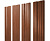 Штакетник Twin с прямым резом 0,45 Print Elite Rowan Twin с прямым резомColor Центр Кровли