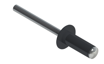 картинка Заклёпка вытяжная Daxmer 3,2х8 (1000шт) алюм/сталь RAL 7024 Центр Кровли