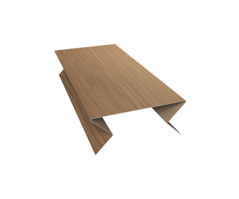 картинка Планка угла внешнего составная нижняя Экобрус Grand Line 0,45 Принт Элит Медовое дерево TwinColor (3м) Центр Кровли