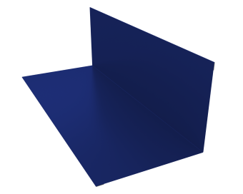 картинка Планка примыкания 130х160мм 0,45 PE с пленкой RAL 5002 ультрамариново-синий (3м) Центр Кровли