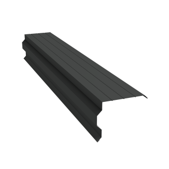 картинка Планка торцевая фигурная 90х110 0,5 Satin Matt TX RAL 7016 антрацитово-серый (3м) Центр Кровли