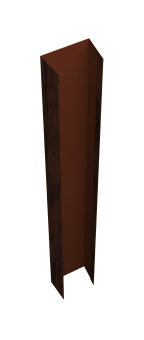 картинка Крепежная планка верхняя Texas 0,45 Print Elite Cherry Wood TwinColor (3м) Центр Кровли