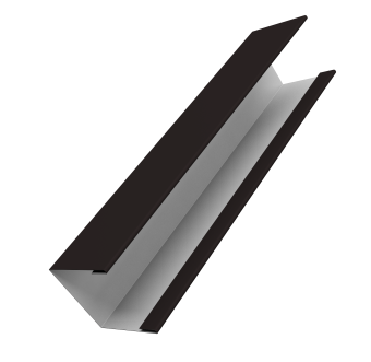 картинка Крышка жалюзи Milan Slim 0,5 Satin Matt RAL 9005 черный (3м) Центр Кровли
