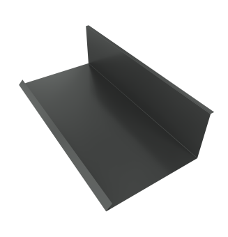 картинка Планка примыкания нижняя к трубе 130х240 0,5 Velur X RAL 7016 антрацитово-серый (3м) Центр Кровли