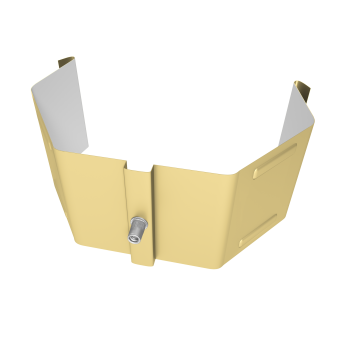 картинка Крепление трубы для гофры на кирпич Vortex Lite PE RAL 1014 слоновая кость Центр Кровли