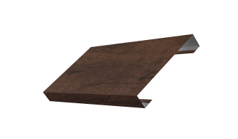 картинка Ламель лицевая 125 забора жалюзи Texas 0,45 Print Elite Antique Wood TwinColor Центр Кровли