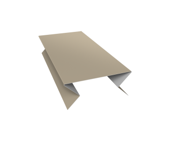 картинка Планка угла внешнего составная нижняя 0,5 Satin с пленкой RAL 1015 светлая слоновая кость (3м) Центр Кровли