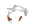Крепление трубы для гофры на дерево Vortex Lite PE RAL 8004 терракота Центр Кровли