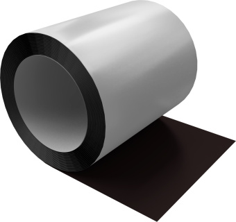 картинка Отмотка Inside Grand Line с внутренним диаметром намотки 600мм 0,45 Drap TR с пленкой RAL 9005 черный Центр Кровли