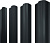 Штакетник М-образный B фигурный Grand Line 0,5 GreenCoat Pural БТ матовый RR2H3 (RAL 7016 антрацитово-серый) Центр Кровли