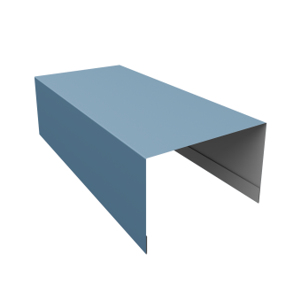 картинка Крышка для забора из сайдинга (Блок-хаус new) 0,45 Drap TX RAL 5024 пастельно-синий (3м) Центр Кровли