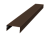 Крышка 30х20 жалюзи Texas 0,7 PE RAL 8017 шоколад (2,5м) Центр Кровли
