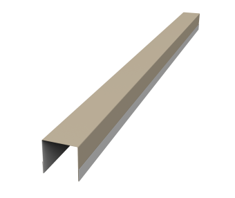 картинка Планка вертикальная обратная для горизонтального монтажа штакетника 0,5 Satin RAL 1015 светлая слоновая кость (1,8м) Центр Кровли