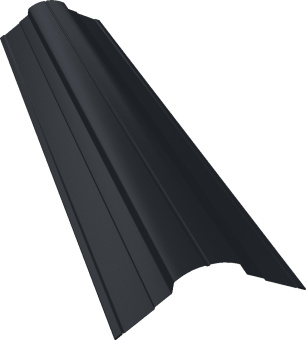 картинка Планка конька фигурного 70х70 Grand Line 0,5 Drap ТХ RAL 7024 мокрый асфальт (2м) Центр Кровли