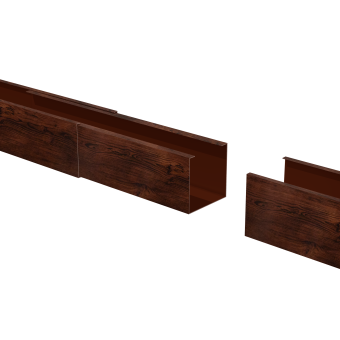 картинка Соединитель профиля для КР Ш50/В50 Cherry Wood Al 0,4 Центр Кровли