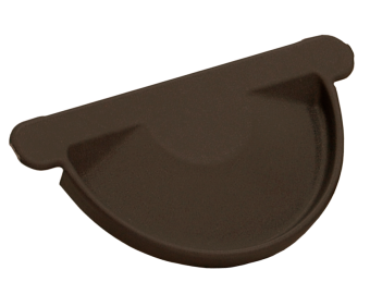 картинка Заглушка торцевая универсальная 125 мм Matte PU RAL 8017 Центр Кровли