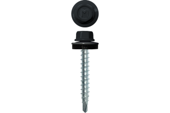 картинка Саморез кровельный Daxmer 4,8х29 (250шт) сверло №1 RAL 7016 Центр Кровли