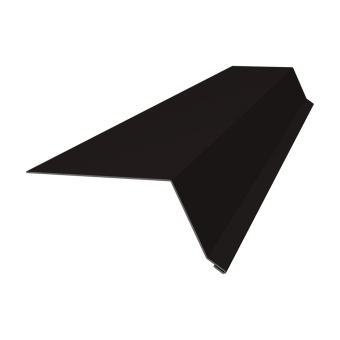 картинка Планка капельник 100х55 Grand Line 0,5 Velur RAL 9005 черный (3м) Центр Кровли