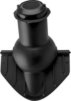 картинка Элемент коньковый Krovent Pipe-Cone 125/100 изолированный (вентиляция канализации) черный Центр Кровли