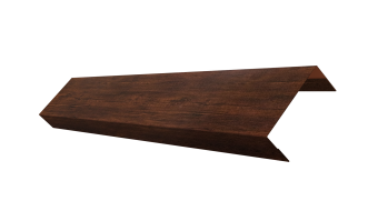 картинка Ламель лицевая 50 забора жалюзи Texas 0,45 Print Premium с пленкой Cherry Wood Dark FTC Центр Кровли