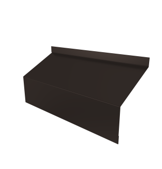 картинка Ламель забора жалюзи Milan/Milan new стартовая/финишная для калиток и ворот 0,45 Drap TX RR 32 темно-коричневый Центр Кровли