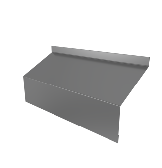 фото Ламель забора жалюзи Milan/Milan new стартовая/финишная для калиток и ворот 0,45 PE RAL 9006бело-алюминиевый Центр Кровли картинка Ламель забора жалюзи Milan/Milan new стартовая/финишная для калиток и ворот 0,45 PE RAL 9006бело-алюминиевый Центр Кровли